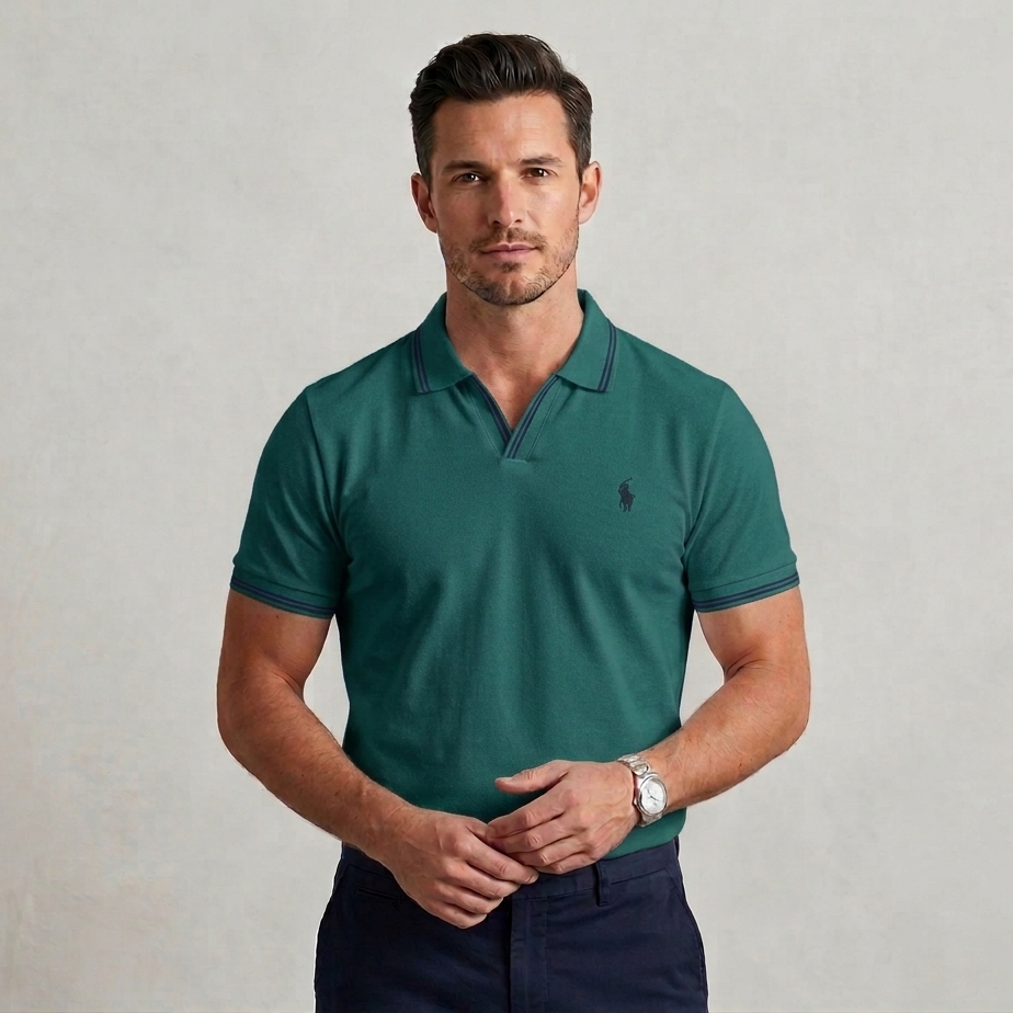 Polo - Man Polo T Shirt See Green Old Money