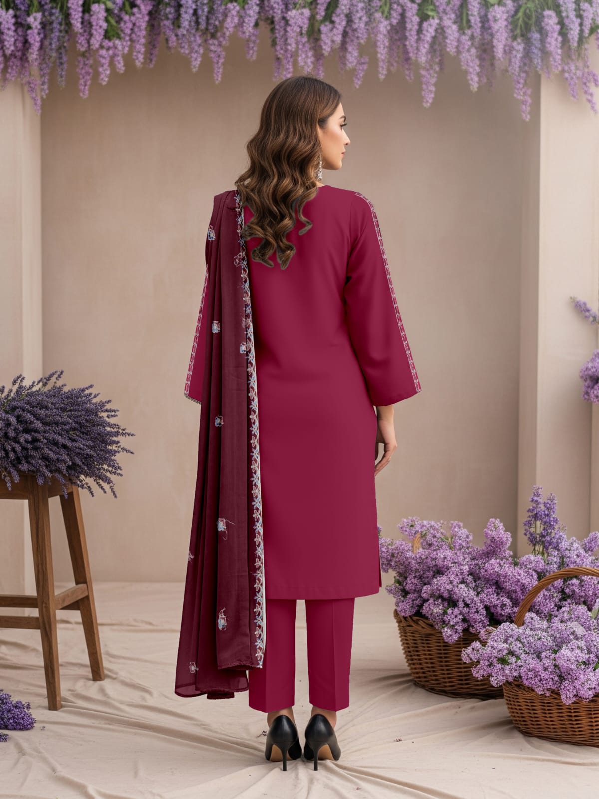 Lawn 3 Piece Suit Stitched