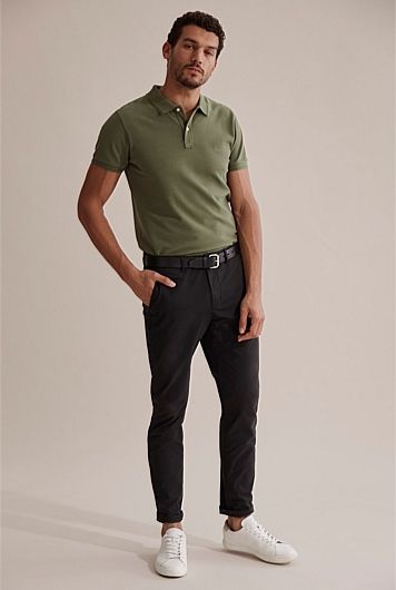Man Polo T shirt Olive green