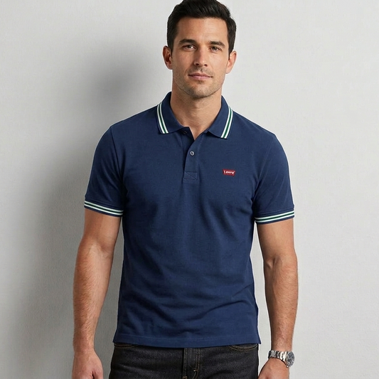 Levi's Men's Polo T-Shirt Blue