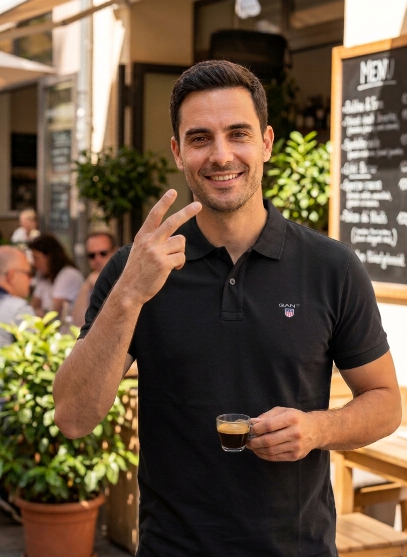 Men Polo T Shirt Black