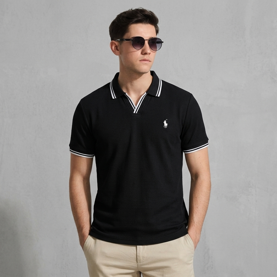 Polo - Man Polo T Shirt Black Old Money