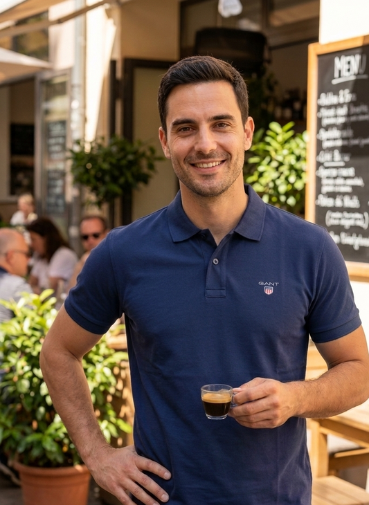 Men Polo T Shirt Navy