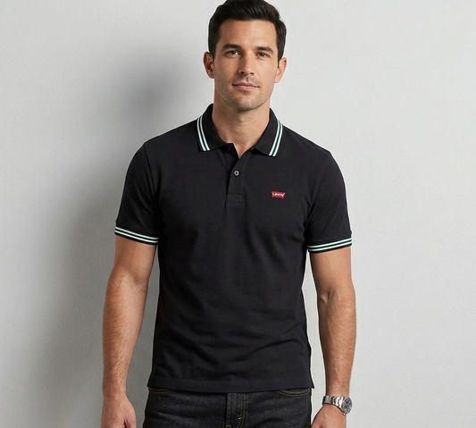 Levi's Men's Polo T-Shirt Black