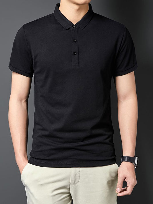 Men Polo T Shirt Black