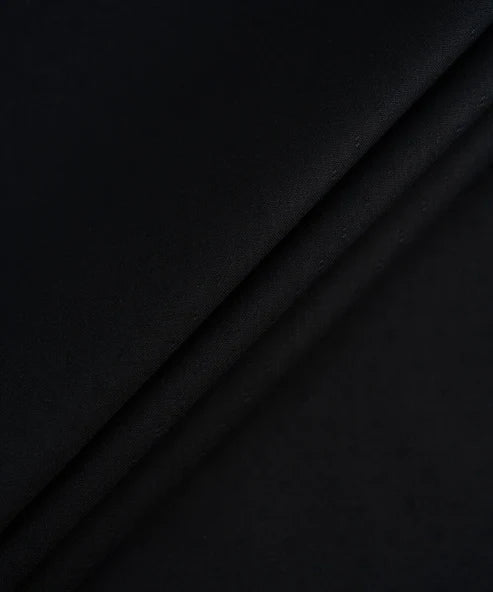 Men’s Unstitched Wash n’ Wear Suit by Wahab Fabrics - Black