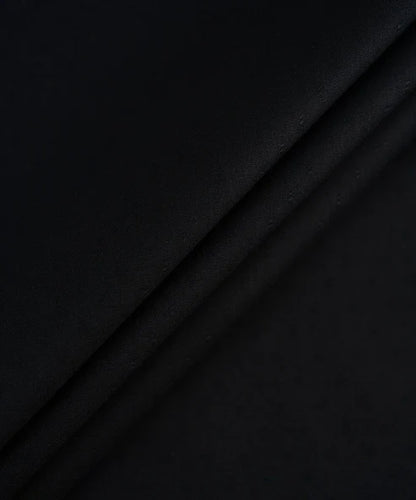 Men’s Unstitched Wash n’ Wear Suit by Wahab Fabrics - Black
