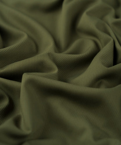 Men’s Unstitched Wash n’ Wear Suit by Wahab Fabrics - Olive Green