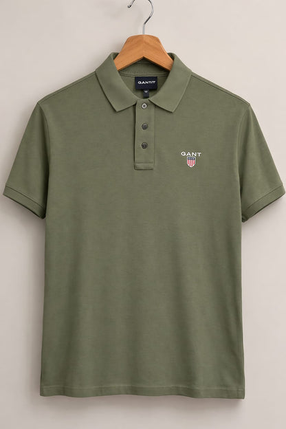 Man Polo T shirt Olive green