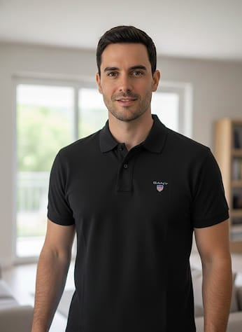 Men Polo T Shirt Black